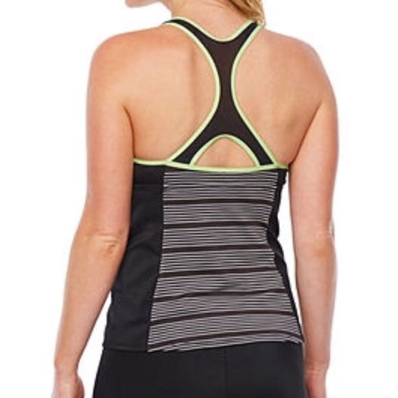 Nike Striped Tankini Swimsuit Top - Picture 2 of 4